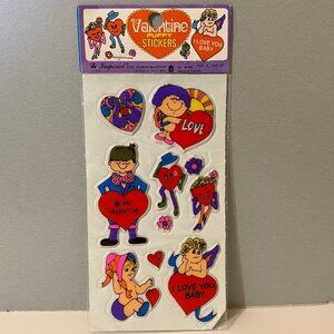 Vintage 1979 Imperial Valentine’s Day Puffy Stickers